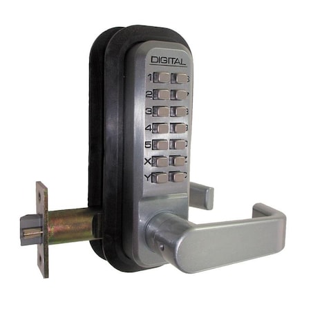 Lockey Mechanical Keyless Lever Lock W/ Passage Double Combination Marine Grade 2835-DC-MG